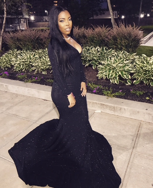 Glitter Slinky Mermaid Gown